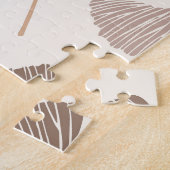 Ginkgo biloba: droog naadloos design. legpuzzel (Zijkant)