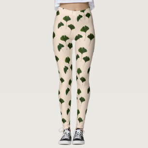 Ginkgo Biloba laat patroonlegger achter Leggings