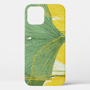 ginkgo biloba: tropische bladeren iPhone 12 hoesje