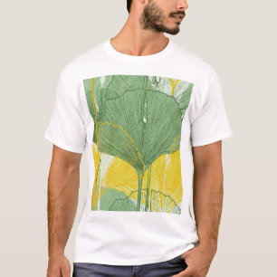  ginkgo biloba: tropische bladeren t-shirt
