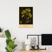 Ginkgo blad poster (Thuiskantoor)