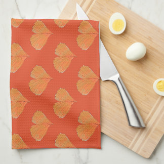Ginkgo-blad Seizoensgebonden Keukenhanddoek