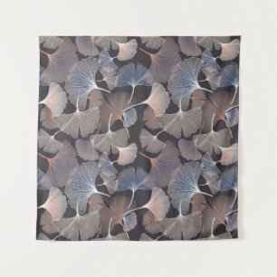 Ginkgo bladeren: elegant natuurlijk patroon. wandkleed