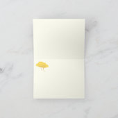 Ginkgo-bladeren in de herfst bedankkaart (Binnen)