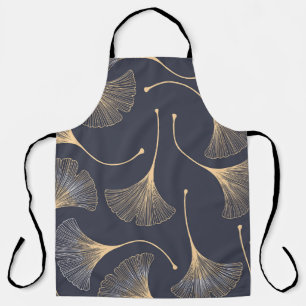 Ginkgo bladeren naadloos bloemenpatroon schort