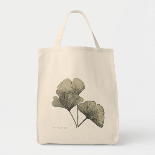 Ginkgo Botanical Design Canvas tas (Voorkant)