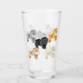Ginkgo Chow 5 couleurs verre (Devant)