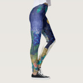 GINKGO crème chow leggings océaniques célestes (Droite)