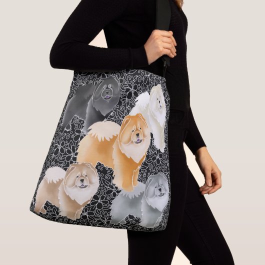 GINKGO de Chow crossbody of canvas tassen (Dichtbij)