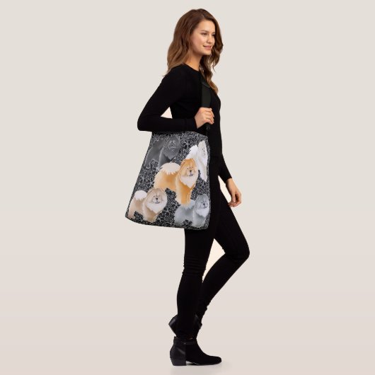 GINKGO de Chow crossbody of canvas tassen (Op model)