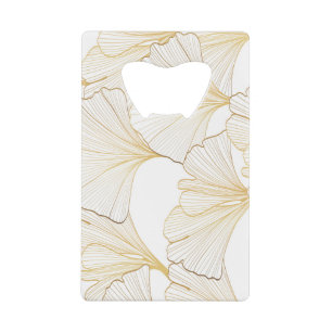 Ginkgo Gold: luxe bladarrangement Kredietkaart Flessenopener