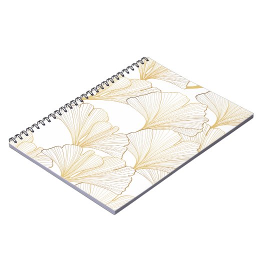 Ginkgo Gold: luxe bladarrangement Notitieboek (Linkerzijde)