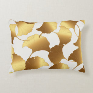 Ginkgo Gold: luxe  design. Accent Kussen