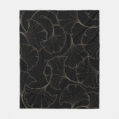 Ginkgo Gold: luxe design Fleece Deken (Voorkant)