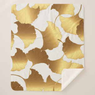 Ginkgo Gold: luxe  design. Sherpa Deken