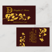 Ginkgo Holistic Zen Monogrammed Visitekaartje (Voorkant / Achterkant)