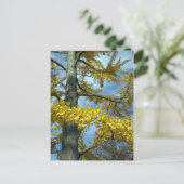 Ginkgo in herfst briefkaart (Staand voorkant)