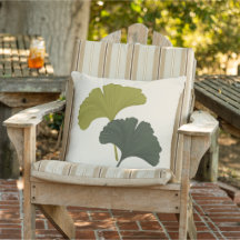 Ginkgo laat  achtergrondkleuren achter