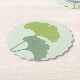 Ginkgo laat  achtergrondkleuren achter kartonnen onderzetters