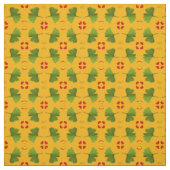 Ginkgo Leaf & Harts, gouden kroonstof mode YL Stof (Swatch)