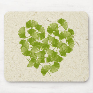 Ginkgo Leaf Heart Muismat