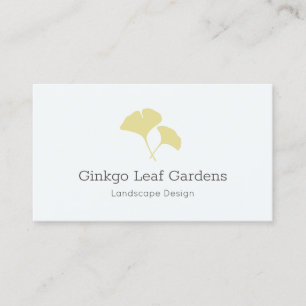 Ginkgo Leaf Landscaping Modern Visitekaartje