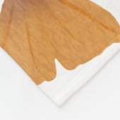 Ginkgo Leaf Naadloos Herfstpatroon Fleece Deken (Hoek)