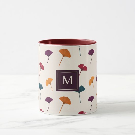 Ginkgo Leaf Pattern Herfst Herfstkleuren Mok (Midden)