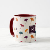 Ginkgo Leaf Pattern Herfst Herfstkleuren Mok (Voorkant links)