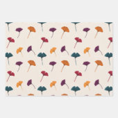 Ginkgo Leaf Pattern Waterverf Herfst Herfstkleuren Inpakpapier Vel (Voorkant 3)