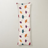 Ginkgo Leaf Pattern Waterverf Herfst Herfstkleuren Lichaamskussen (Achterkant (Verticaal))