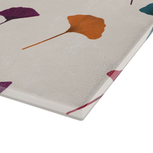 Ginkgo Leaf Pattern Waterverf Herfst Herfstkleuren Snijplank (Hoek)