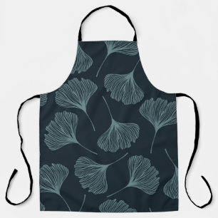 Ginkgo Leaves: Elegant naadloos patroon. Schort