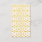 Ginkgo Leaves en Polygon Pattern Visitekaartje (Achterkant)