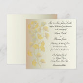 Ginkgo Leaves in Herfst Invitation Kaart (Voorkant / Achterkant)