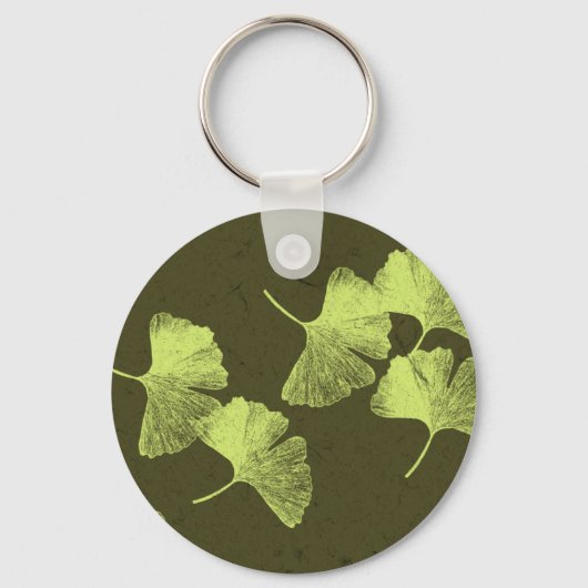 Ginkgo Leaves Sleutelhanger (Voorkant)