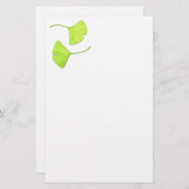 Ginkgo leest botanische kunstgebaren briefpapier (Voorkant / Achterkant)
