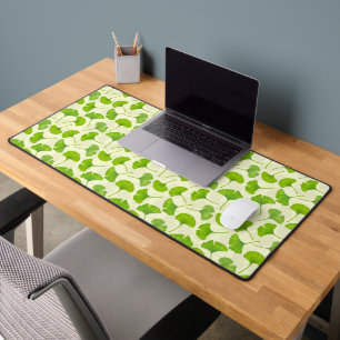 Ginkgo patroon op wit bureaumat