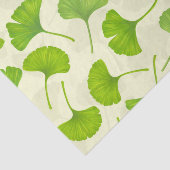 Ginkgo patroon op wit tissuepapier (Detail)