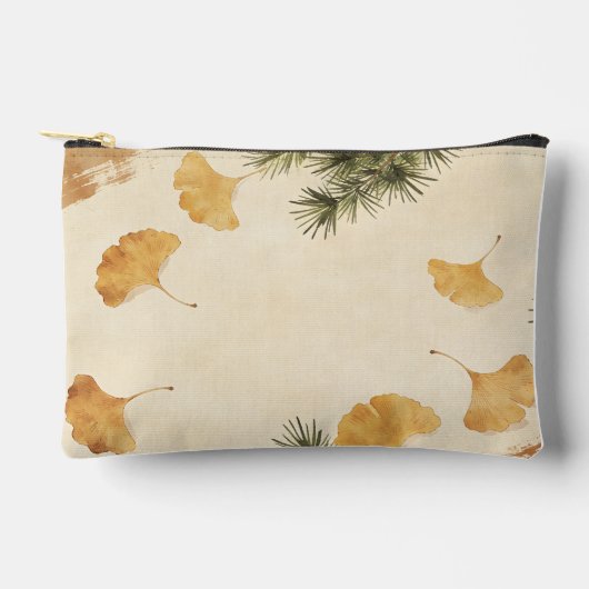 Ginkgo & Pine Needle Print Cut Sew Bag Etui (Voorkant)