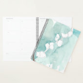 Ginkgo sur Dusty Turquoise - Blanc (Devant avec enveloppe)