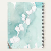 Ginkgo sur Dusty Turquoise - Blanc (Dos)