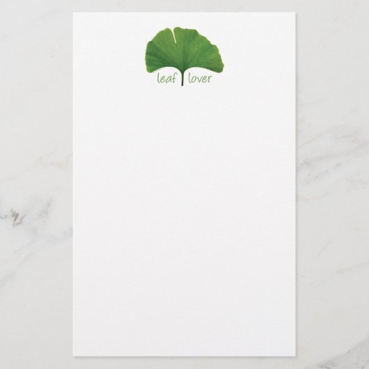 Ginkgo Tree Leaf Briefpapier (Voorkant)