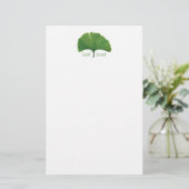 Ginkgo Tree Leaf Briefpapier (Staand voorkant)