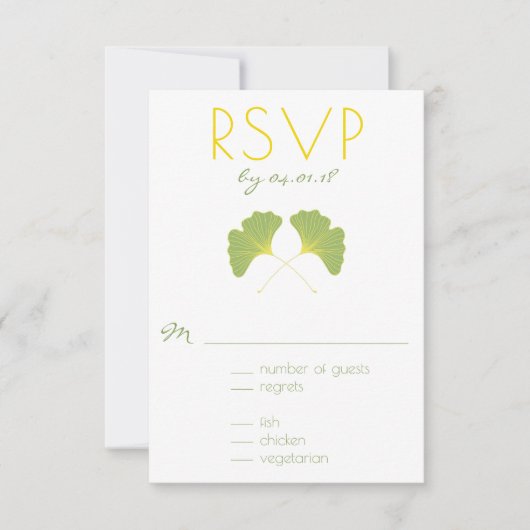 Ginkgo Tree Spring Green RSVP 2 (Voorkant)
