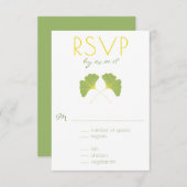 Ginkgo Tree Spring Green RSVP 2 (Voorkant / Achterkant)