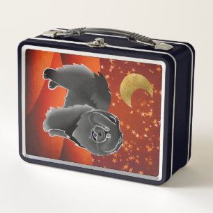 GINKGO's zwarte doos - Metalen lunchbox