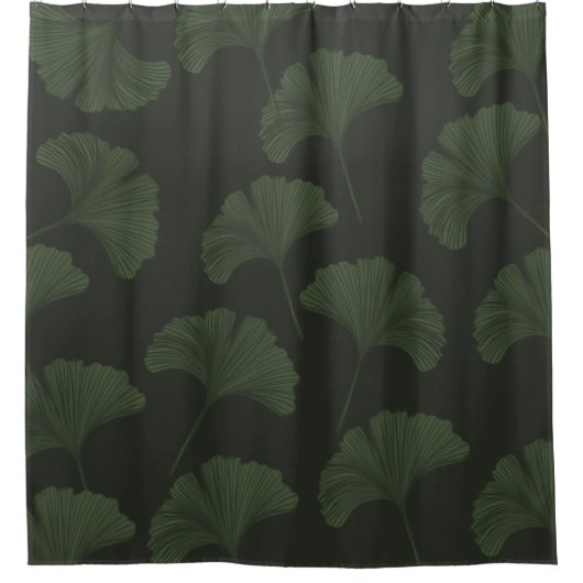 Ginko Bilbao Leaves  Douchegordijn (Voorkant)