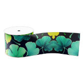 Ginko biloba bladeren grosgrain lint (Spoel)