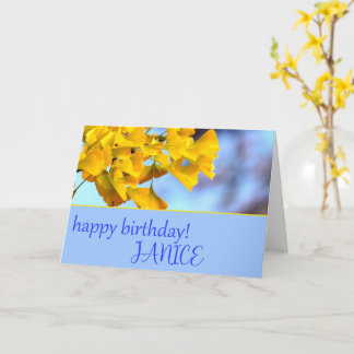 Ginko Biloba-Wenskaart Kaart